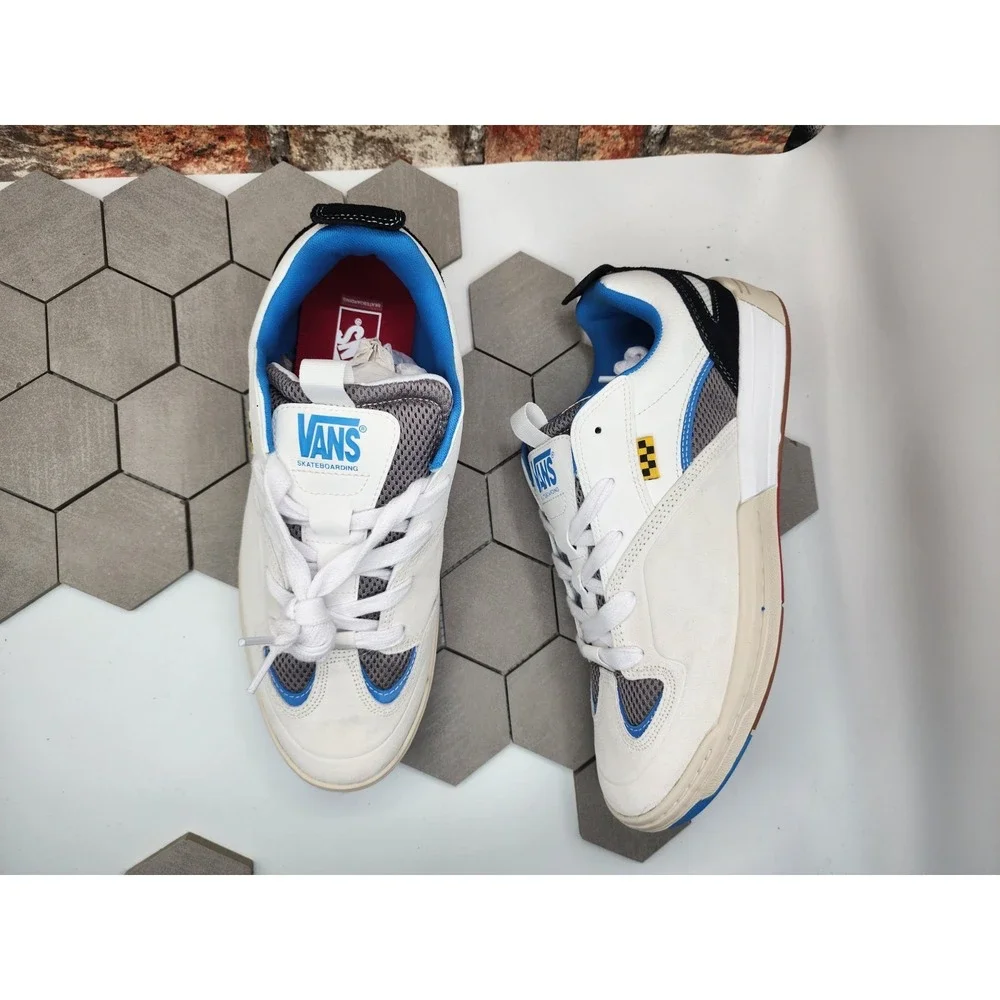 Vans Skate Mixxa Suede White Blue Chunky Men Shoes Sz 12 Retro Skateboard 2024